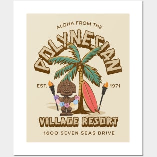 Polynesian village resort Posters and Art